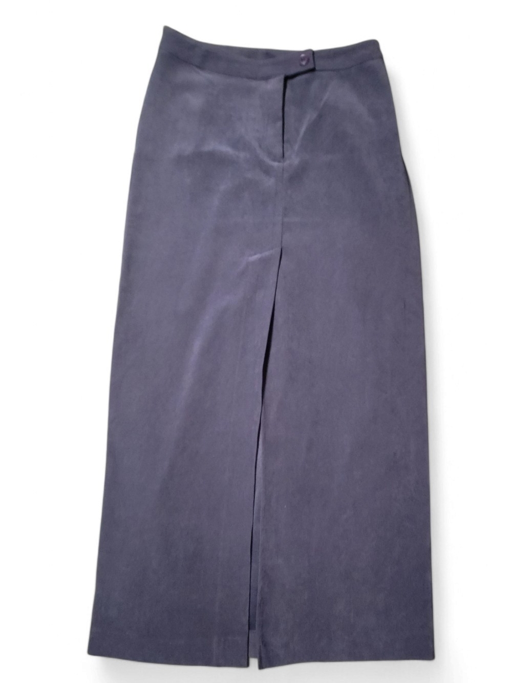 Express - Size 5/6 Slate Blue Maxi Skirt with Front Slit